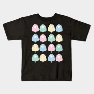 Sheep Illustration Pattern Kids T-Shirt